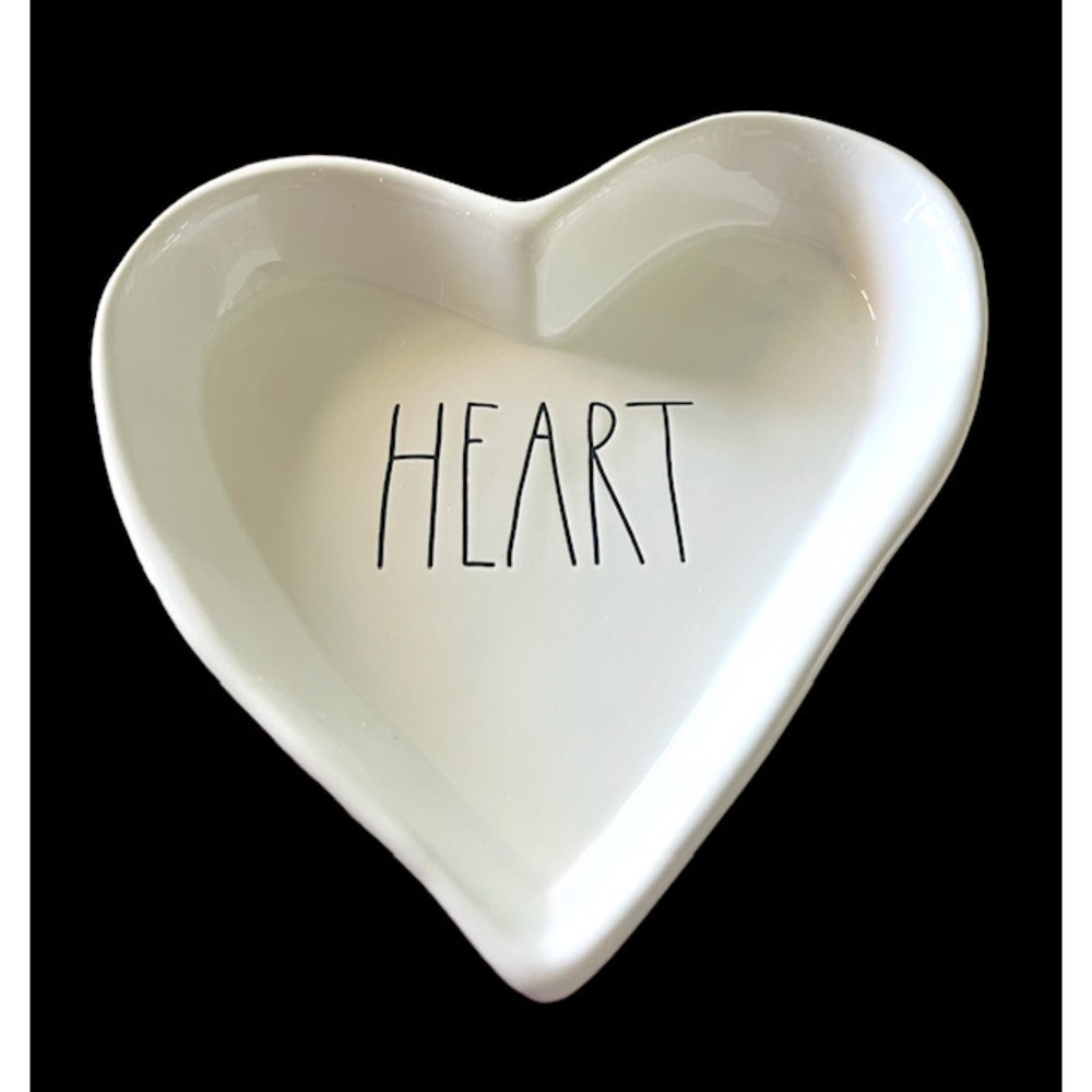 Rae Dunn Figural HEART Open Tray Trinket Keys Catcher Decor New in Box